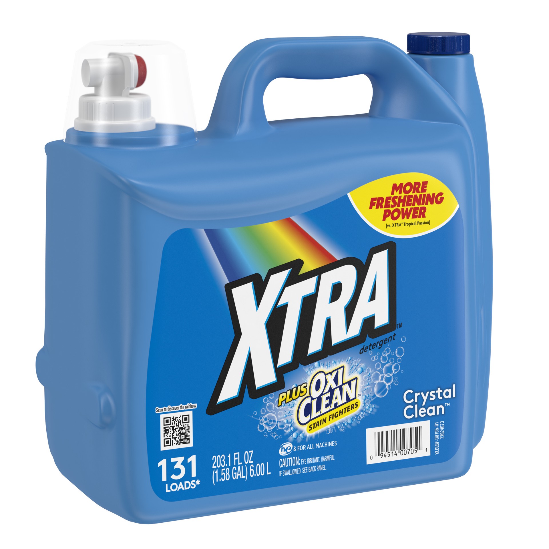 slide 3 of 5, XTRA Plus OxiClean, 131 Loads Liquid Laundry Detergent, 203.1 fl oz, 203.10 ct