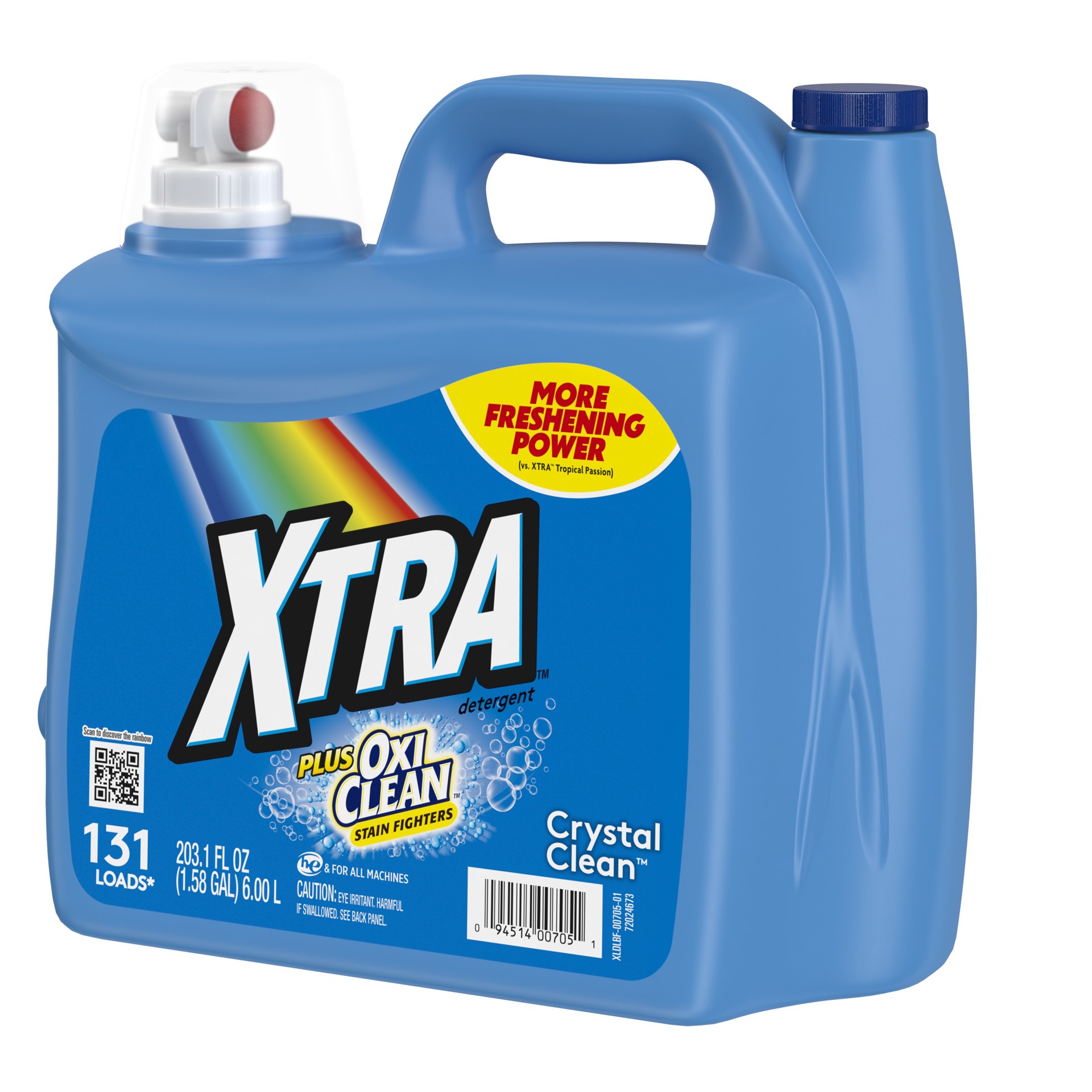 slide 4 of 5, XTRA Plus OxiClean, 131 Loads Liquid Laundry Detergent, 203.1 fl oz, 203.10 ct