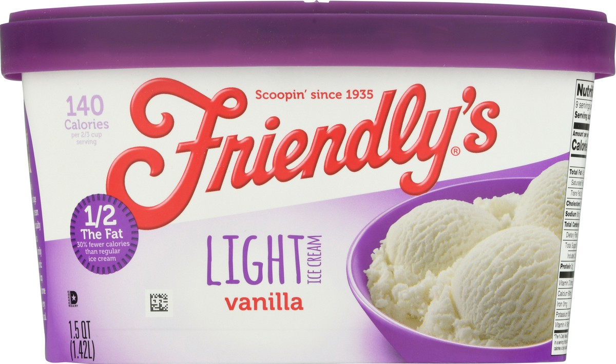 slide 7 of 12, Friendly's Light Vanilla Ice Cream 1.5 qt, 1.5 qt