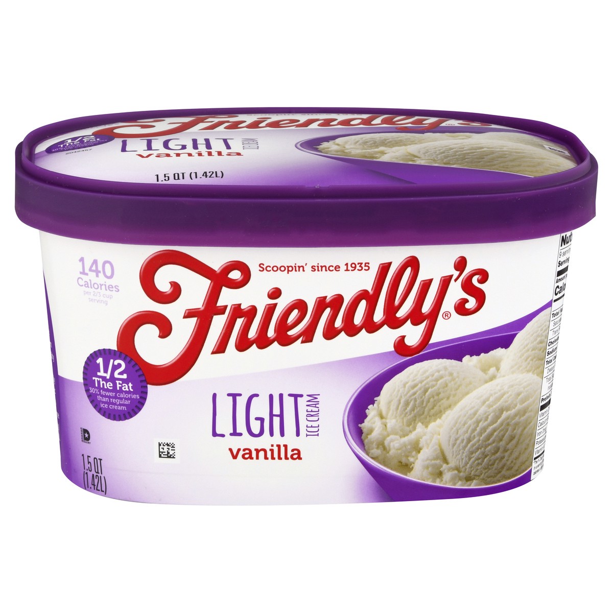 slide 1 of 12, Friendly's Light Vanilla Ice Cream 1.5 qt, 1.5 qt