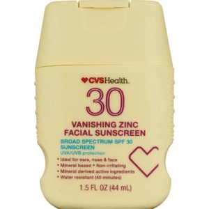 slide 1 of 1, CVS Health Vanishing Zinc Facial Sunscreen Spf 30, 1.5 oz