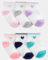 Carter's Baby Girl 6-Pack Crew Socks Multi 3-12 Months