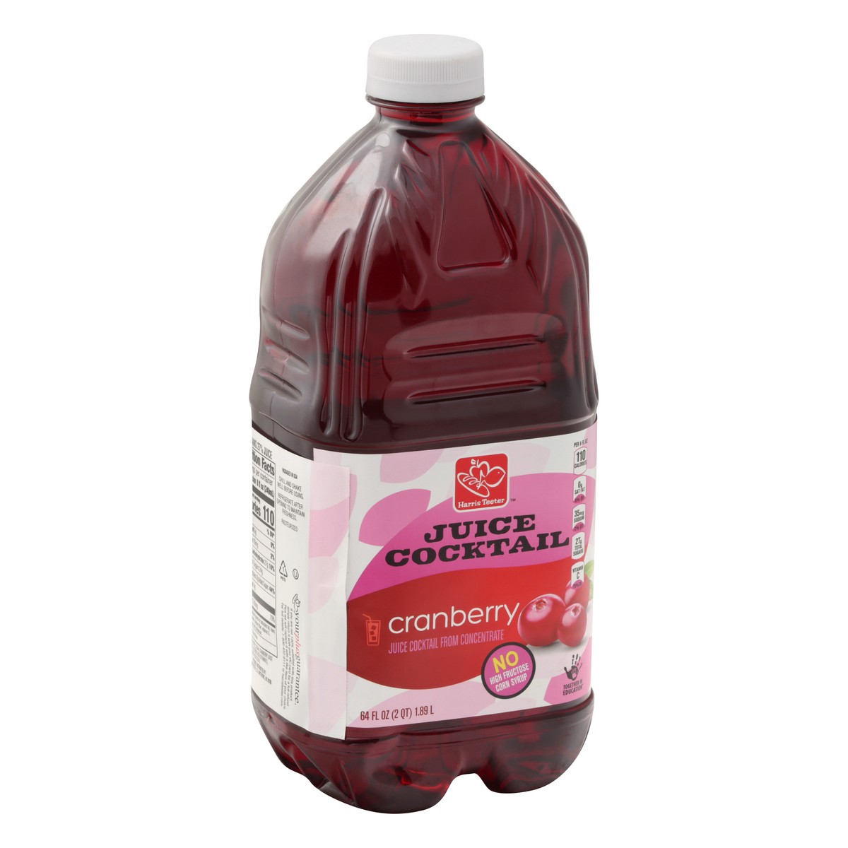 slide 4 of 10, Harris Teeter Cranberry Juice Cocktail - 64 oz, 64 oz