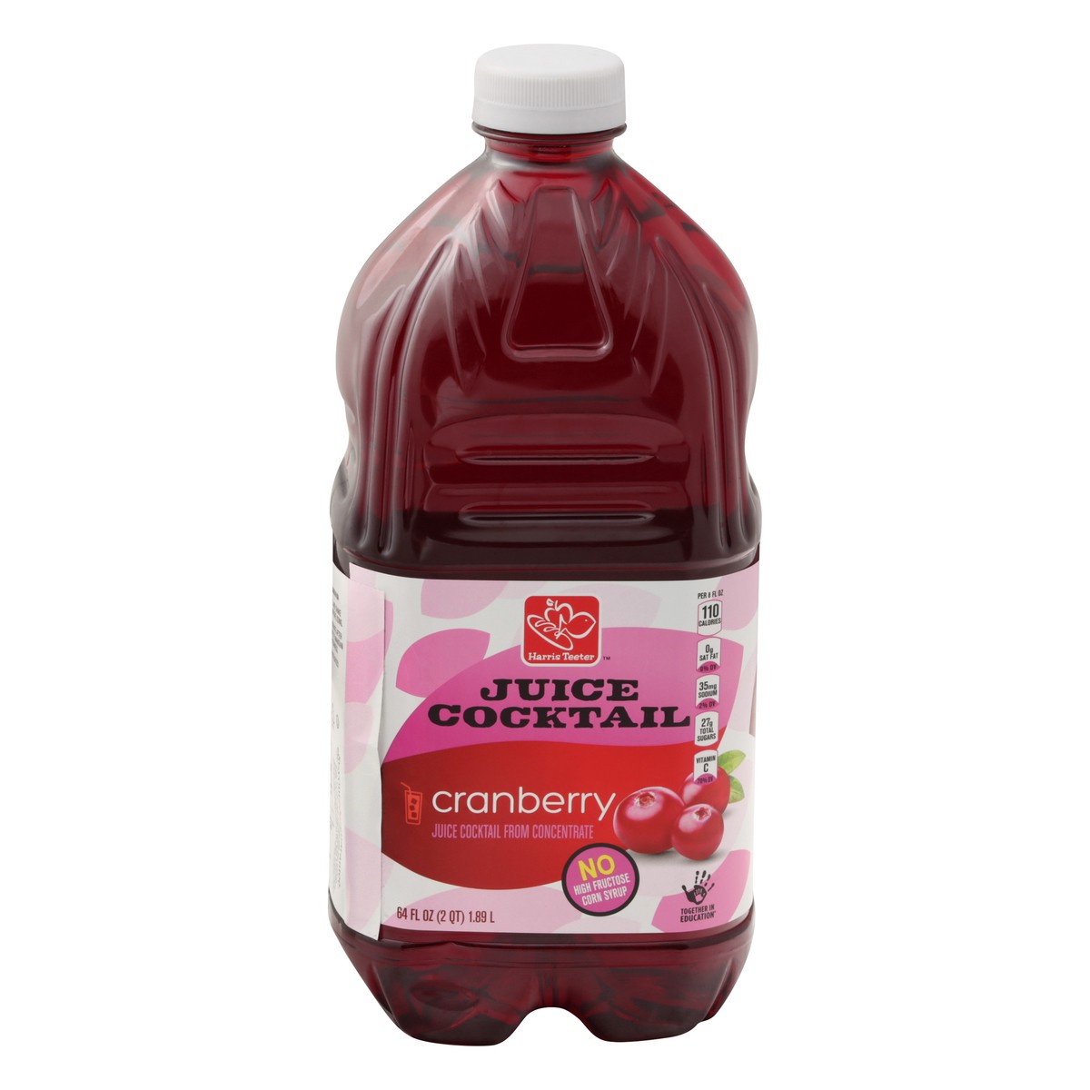 slide 1 of 10, Harris Teeter Cranberry Juice Cocktail - 64 oz, 64 oz