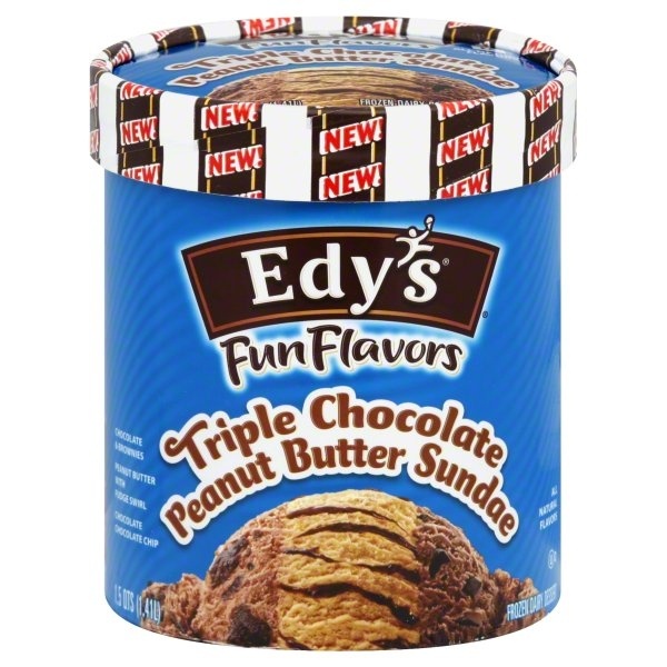 slide 1 of 1, Edy's Ice Cream, Vanilla Sandwich Fun, 48 oz