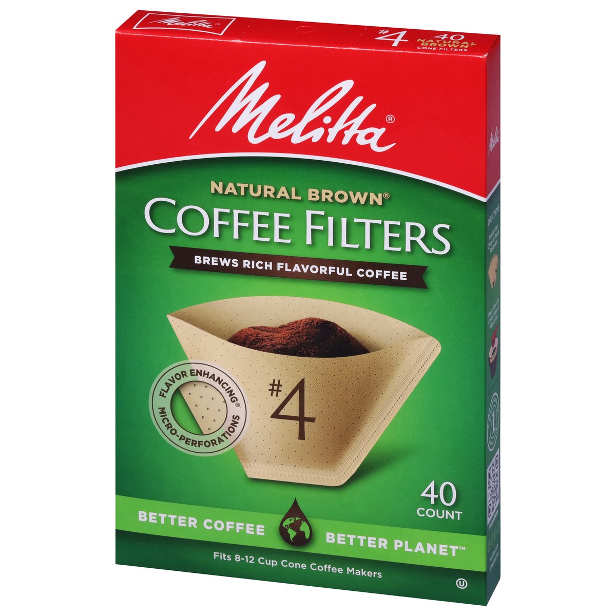 slide 3 of 9, Melitta Natural Cone Coffee Filters 40Ct, 40 ct