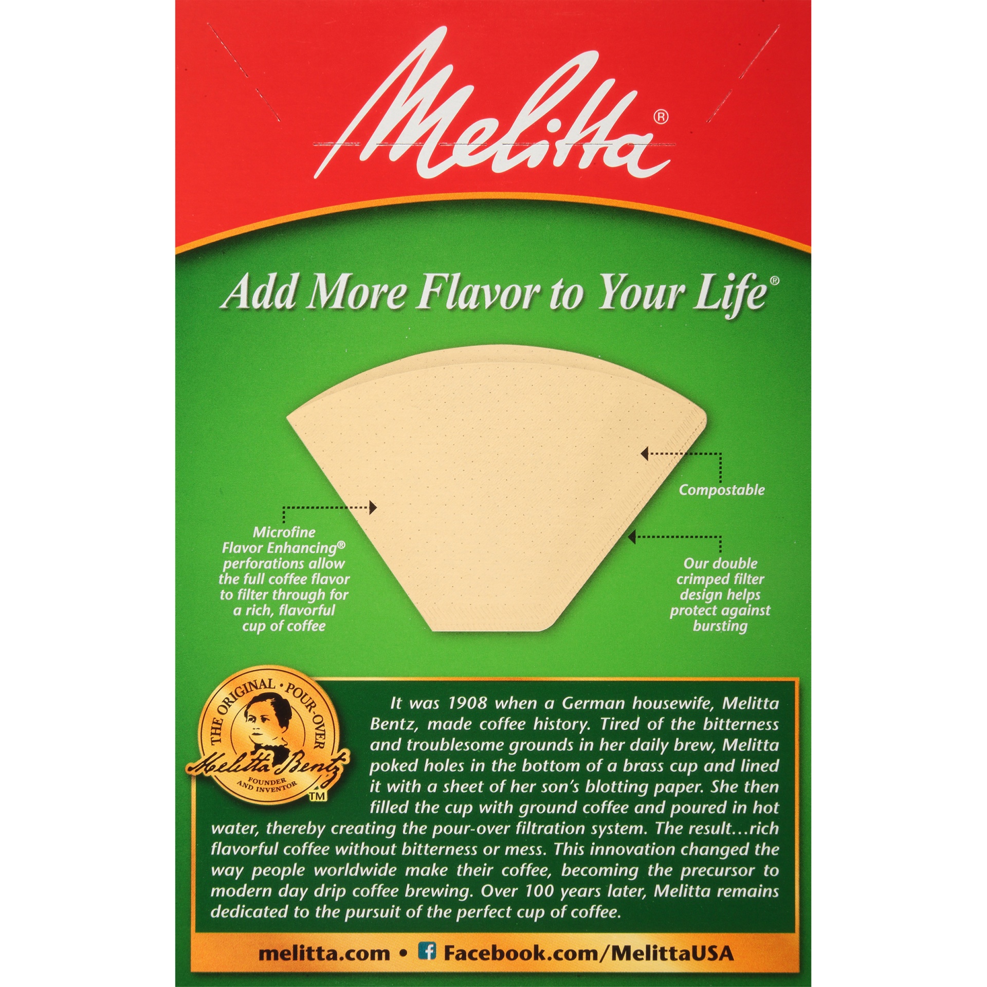 slide 6 of 6, Melitta Super Premium Size #4 Natural Brown Cone Coffee Filters, 40 ct
