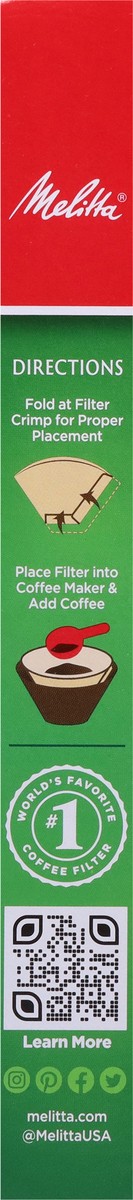 slide 8 of 9, Melitta Natural Cone Coffee Filters 40Ct, 40 ct