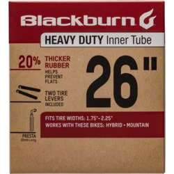 Blackburn® Heavy Duty Inner Tube 26in 1.75-2.25 4PDQ, 1 ct