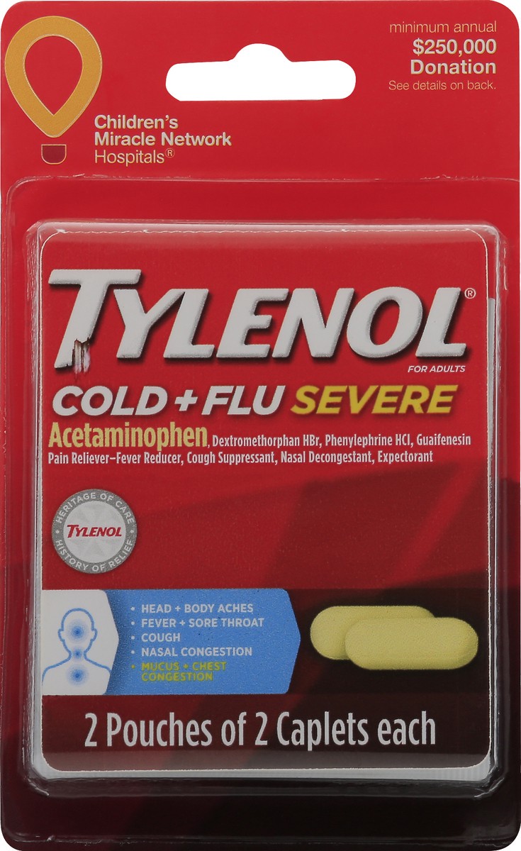 slide 5 of 6, Tylenol Cold Flu Caps, 4 ct