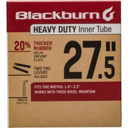 Blackburn™ Heavy Duty Inner Tube 27.5in 1.9-2.3 4PDQ, 1 ct