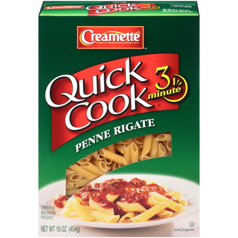 slide 1 of 8, Creamette Quick Cook Penne, 16 oz