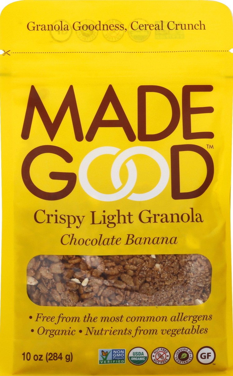 slide 1 of 4, MadeGood Crispy Light Granola Chocolate Banana, 10 oz