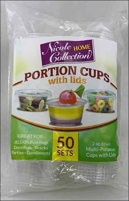 slide 1 of 1, OPI Portion Cup W/Lid 2Z Clear, 50 ct
