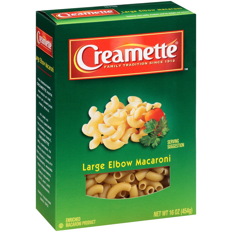 slide 3 of 8, Creamette Large Elbow Macaroni, 16 oz