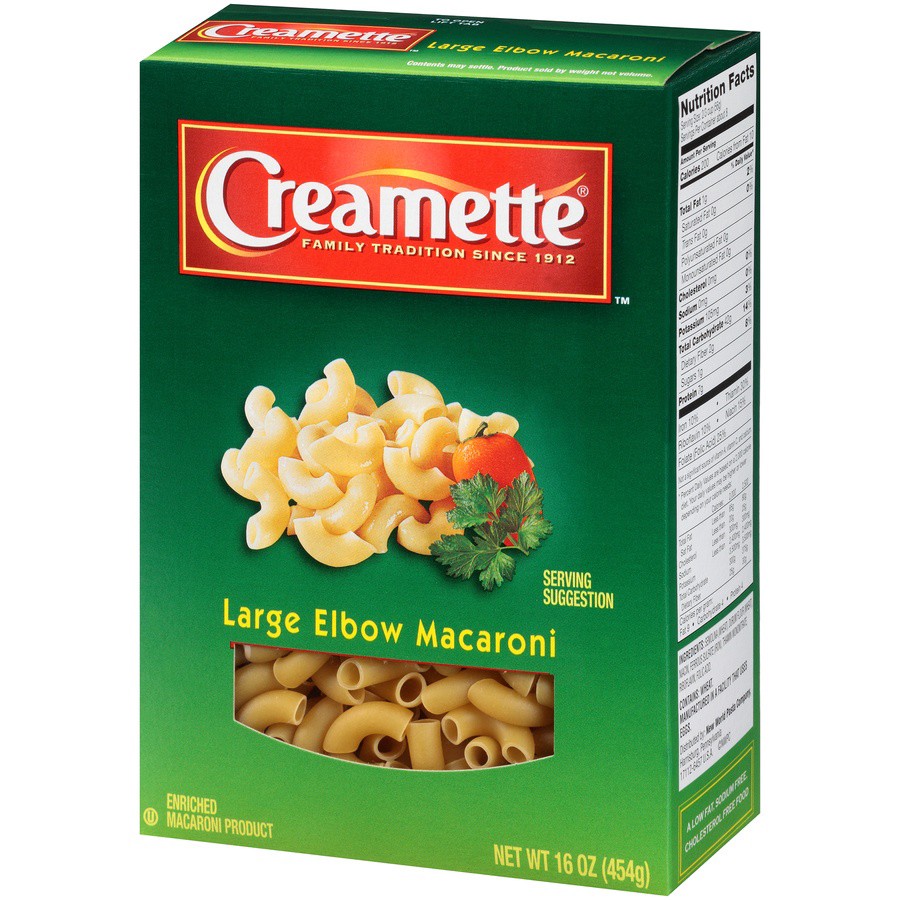 slide 7 of 8, Creamette Large Elbow Macaroni, 16 oz