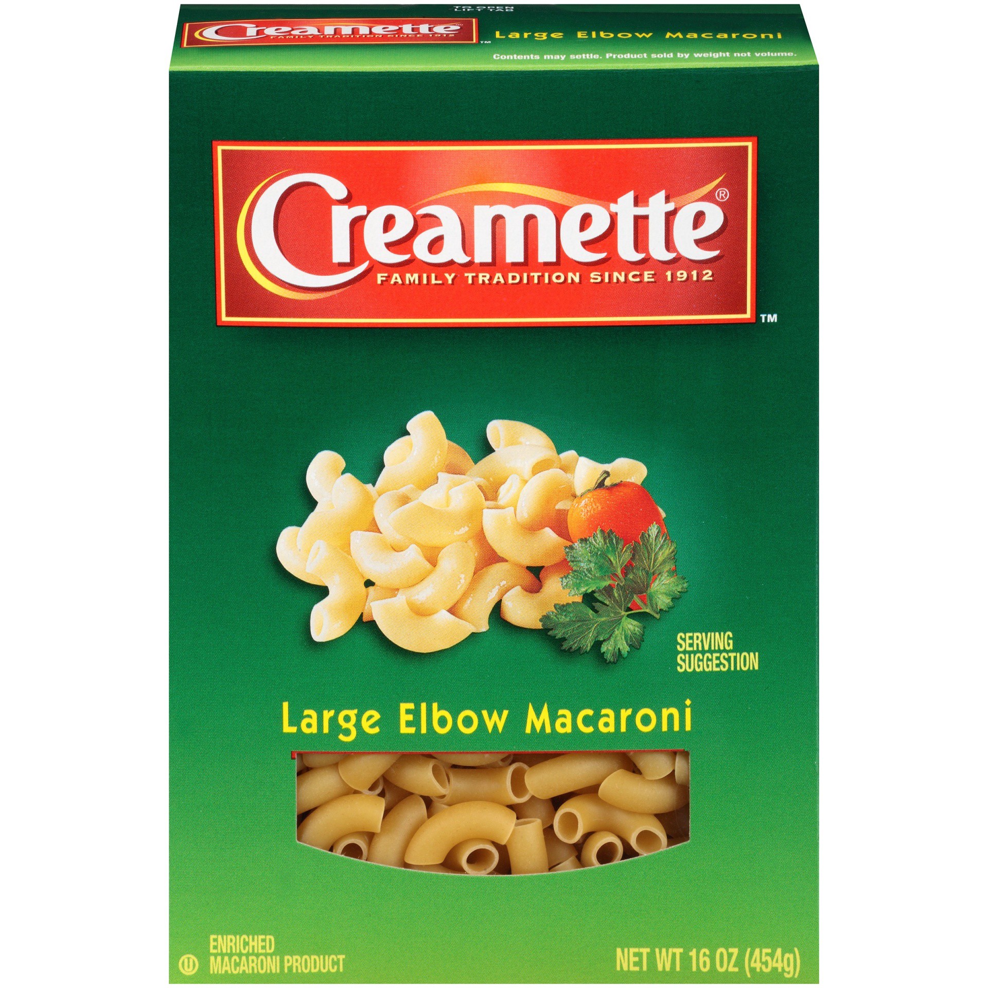 slide 1 of 8, Creamette Large Elbow Macaroni, 16 oz