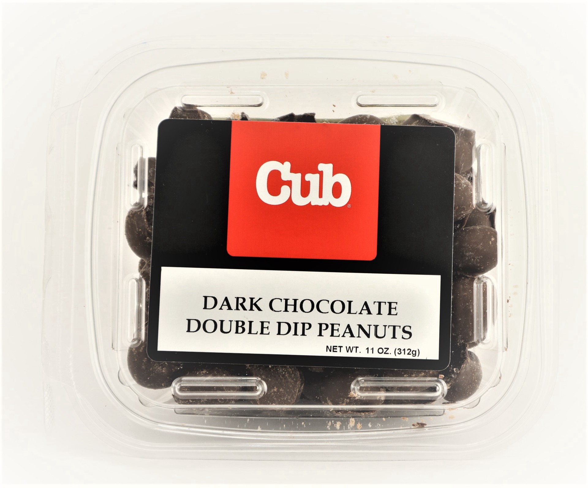 slide 1 of 1, Bergin Double Dip Dark Choc Peanuts, 11 oz