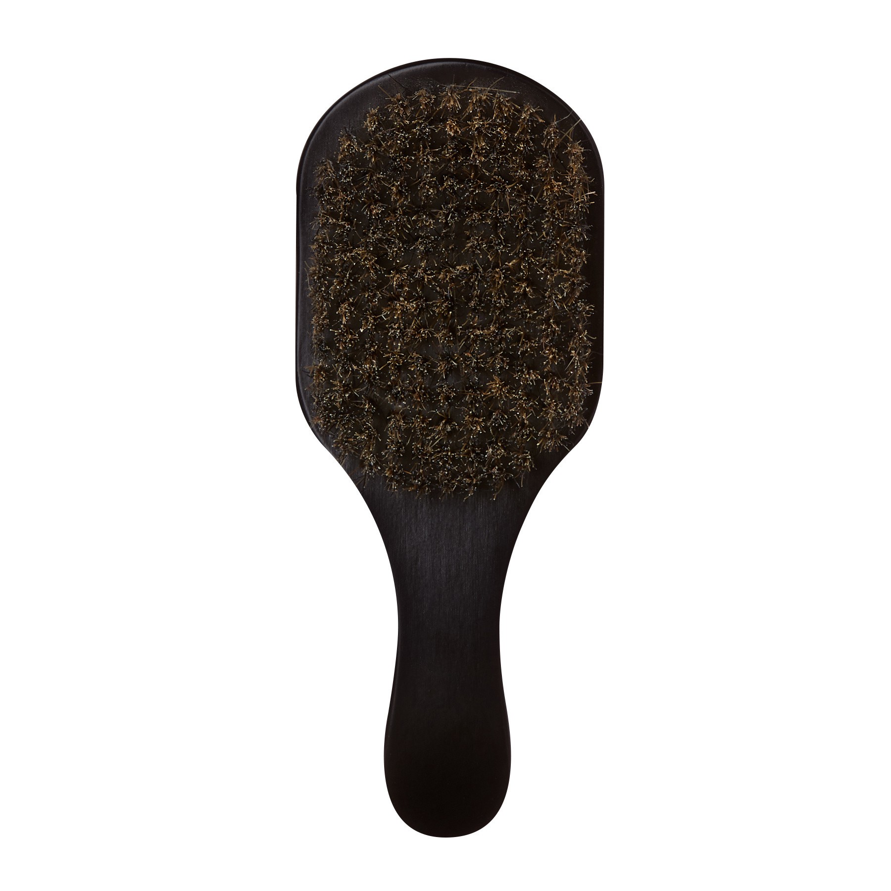 slide 2 of 5, KISS COLORS & CARE KISS 360 Power Wave Club Medium Soft Travel Size 6.875" Oval Boar Bristle Hair Brush, Black, 1 ct