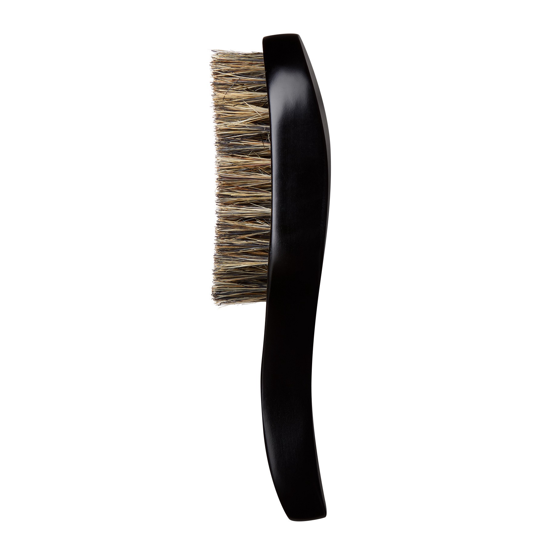 slide 4 of 5, KISS COLORS & CARE KISS 360 Power Wave Club Medium Soft Travel Size 6.875" Oval Boar Bristle Hair Brush, Black, 1 ct