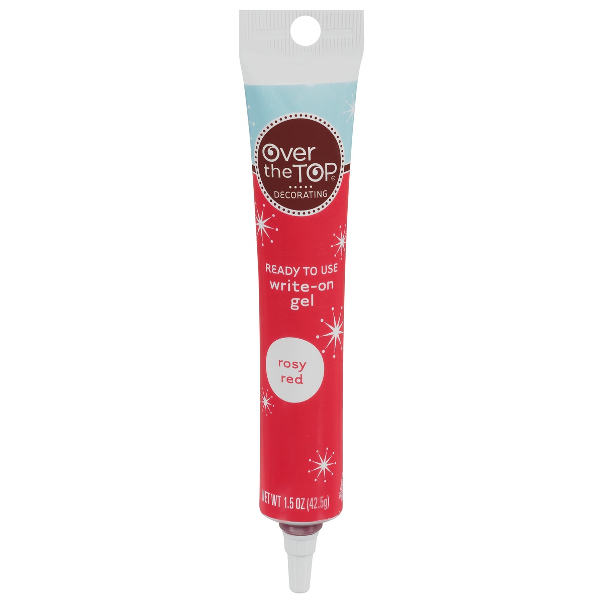 slide 1 of 6, Over The Top Rosy Red Ready To Use Write On Gel, 1.5 oz