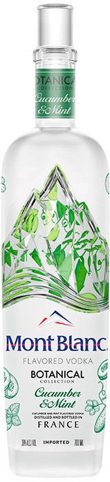 slide 1 of 1, Mont Blanc French Vodka - Cucumber & Mint - 750 ml, 750 ml