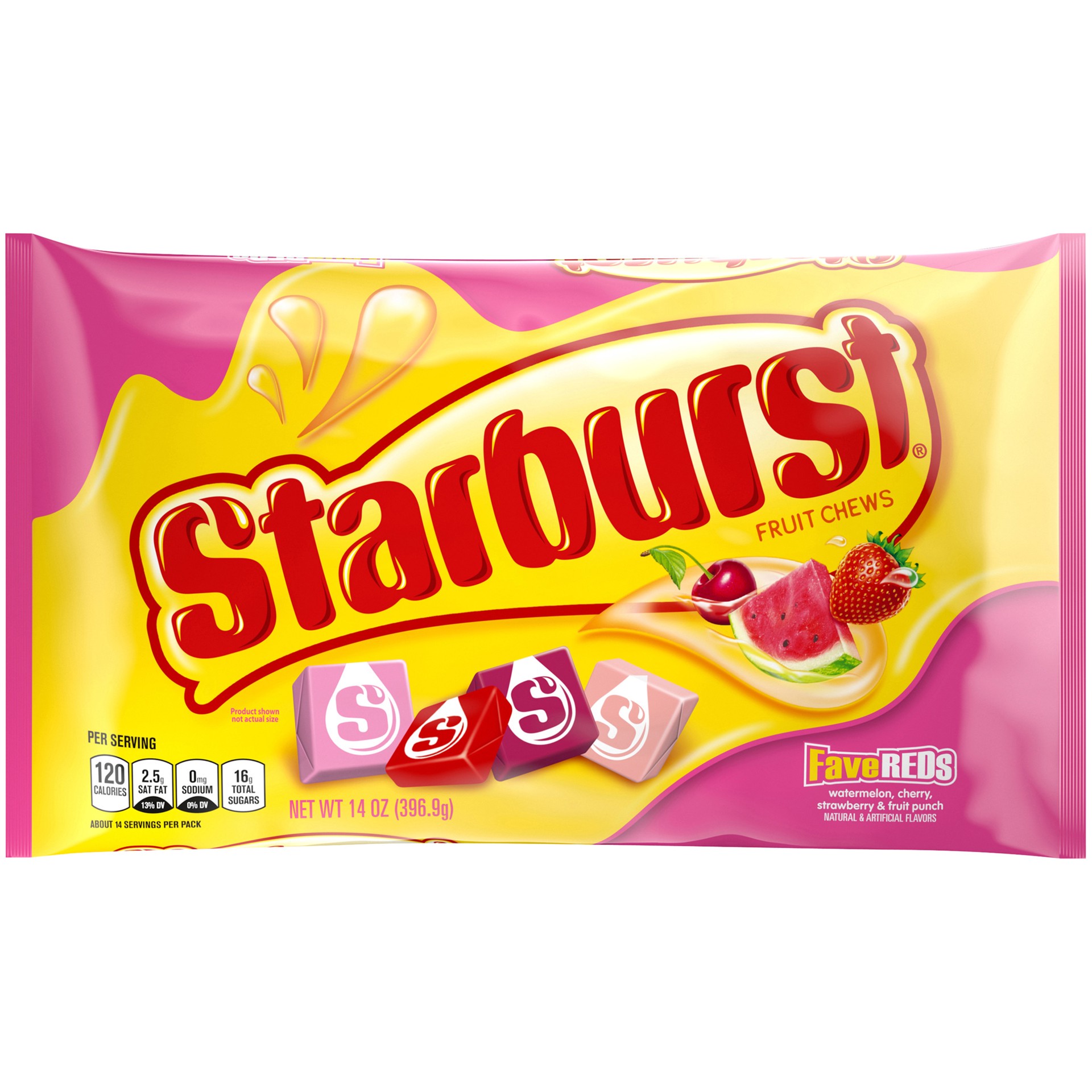 slide 1 of 5, Starburst FaveREDs Fruit Chews, 14 oz