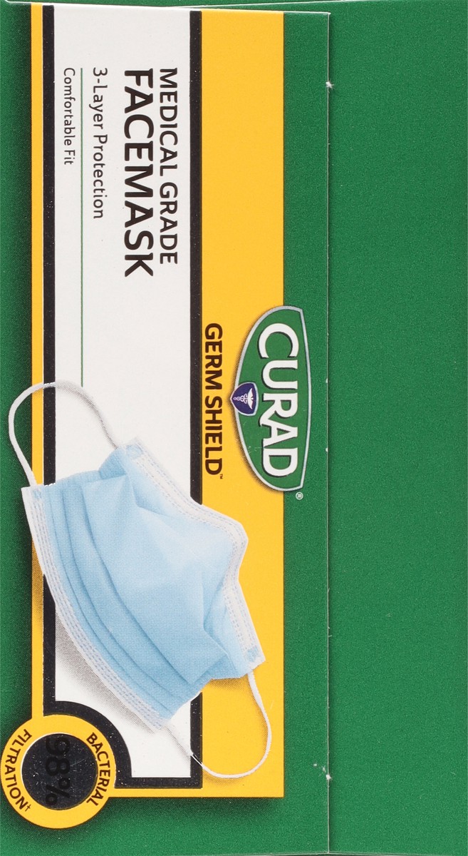 slide 10 of 11, Curad Germ Shield Earloop Medical Grade Face Mask 25 ea, 25 ct