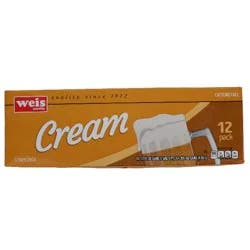 Weis Quality Cream Caffeine Free Soda - 12 ct; 144 fl oz - 12 ct; 144 fl oz