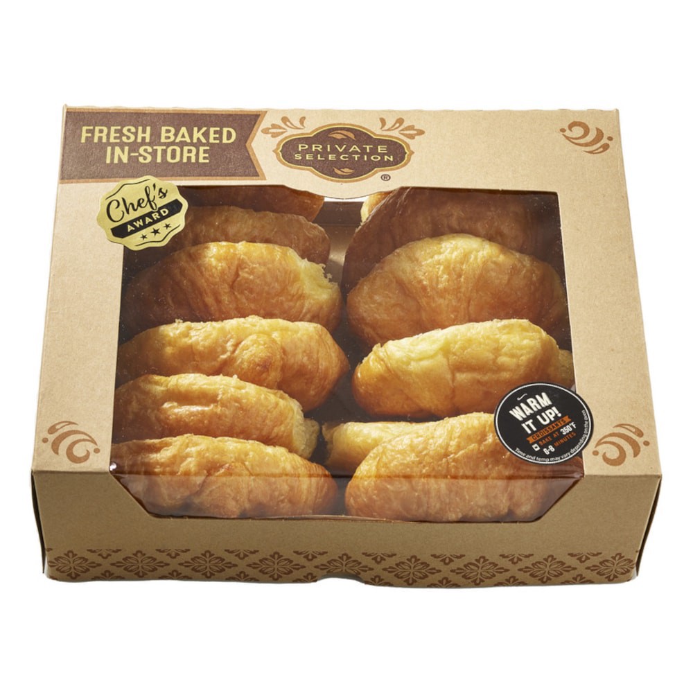 slide 1 of 4, Private Selection Fresh Baked In-Store Butter Croissants, 12 ct