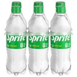 Sprite Lemon Lime Soda Soft Drinks, 16.9 fl oz, 6 Pack