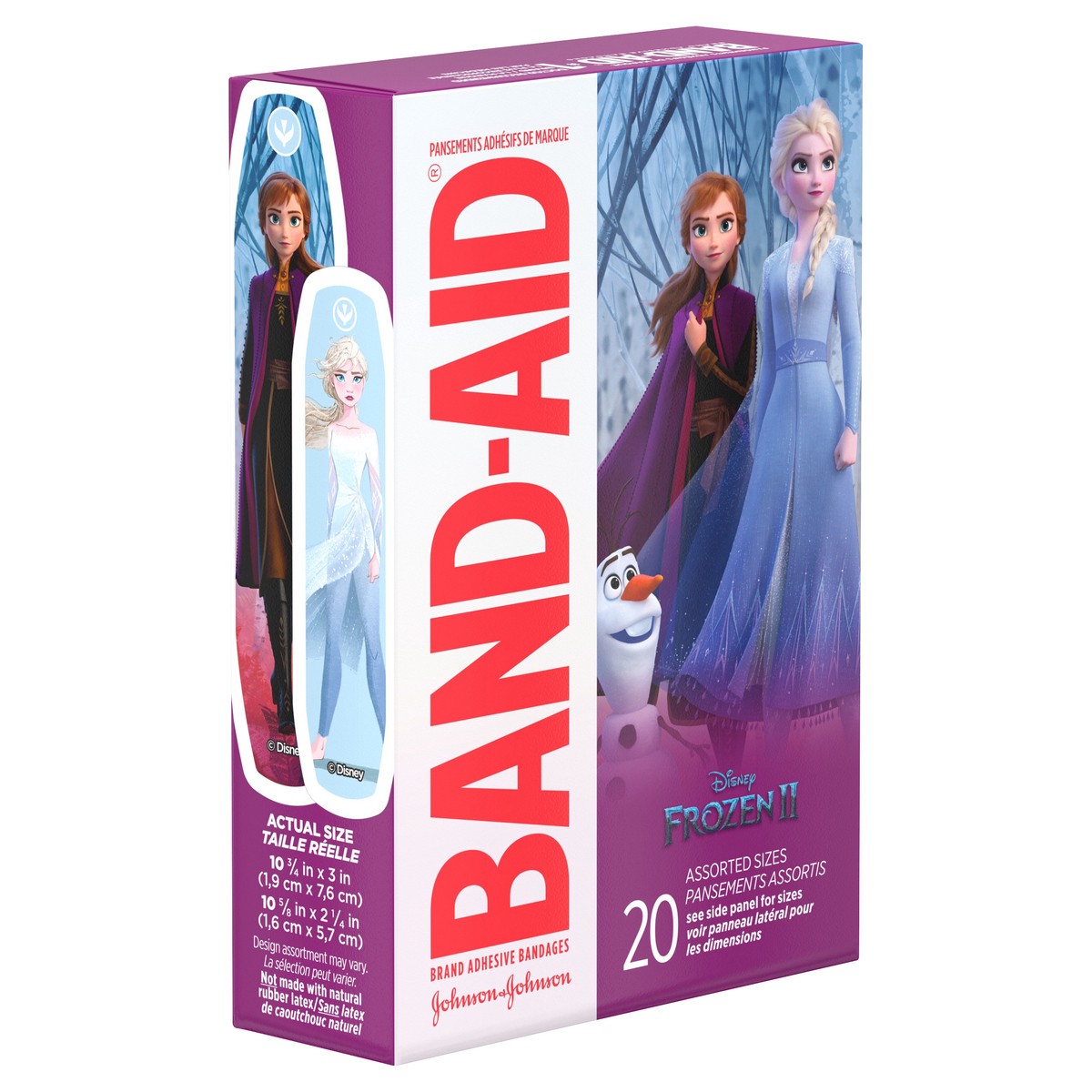 slide 1 of 6, BAND-AID Disney Frozen Adhesive Bandages - 20ct, 20 ct