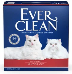 Ever Clean Multi-Cat Clumping Cat Litter, Fresh Scent, 25 Pounds