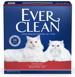 Ever Clean Multi-Cat Clumping Cat Litter, Fresh Scent, 25 Pounds