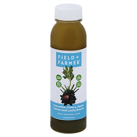 slide 1 of 1, Field & Farmer Cucumber Apple Mint Juice - 12 fl oz, 12 fl oz