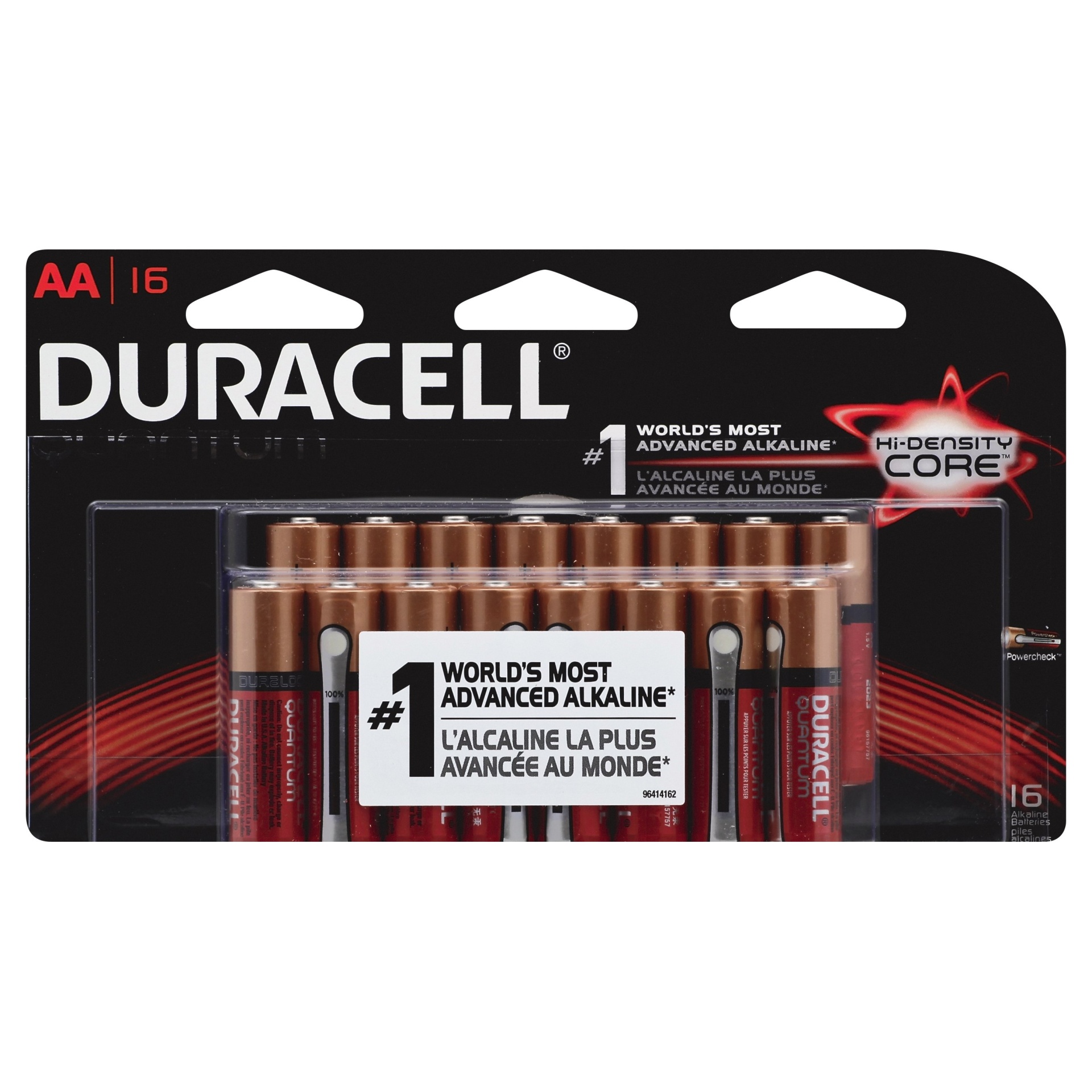 slide 1 of 1, Duracell Quantum AA Batteries, 16 ct
