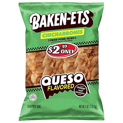 slide 1 of 1, Baken-Ets Fired Pork Skins Queso - 4 Oz, 4 oz