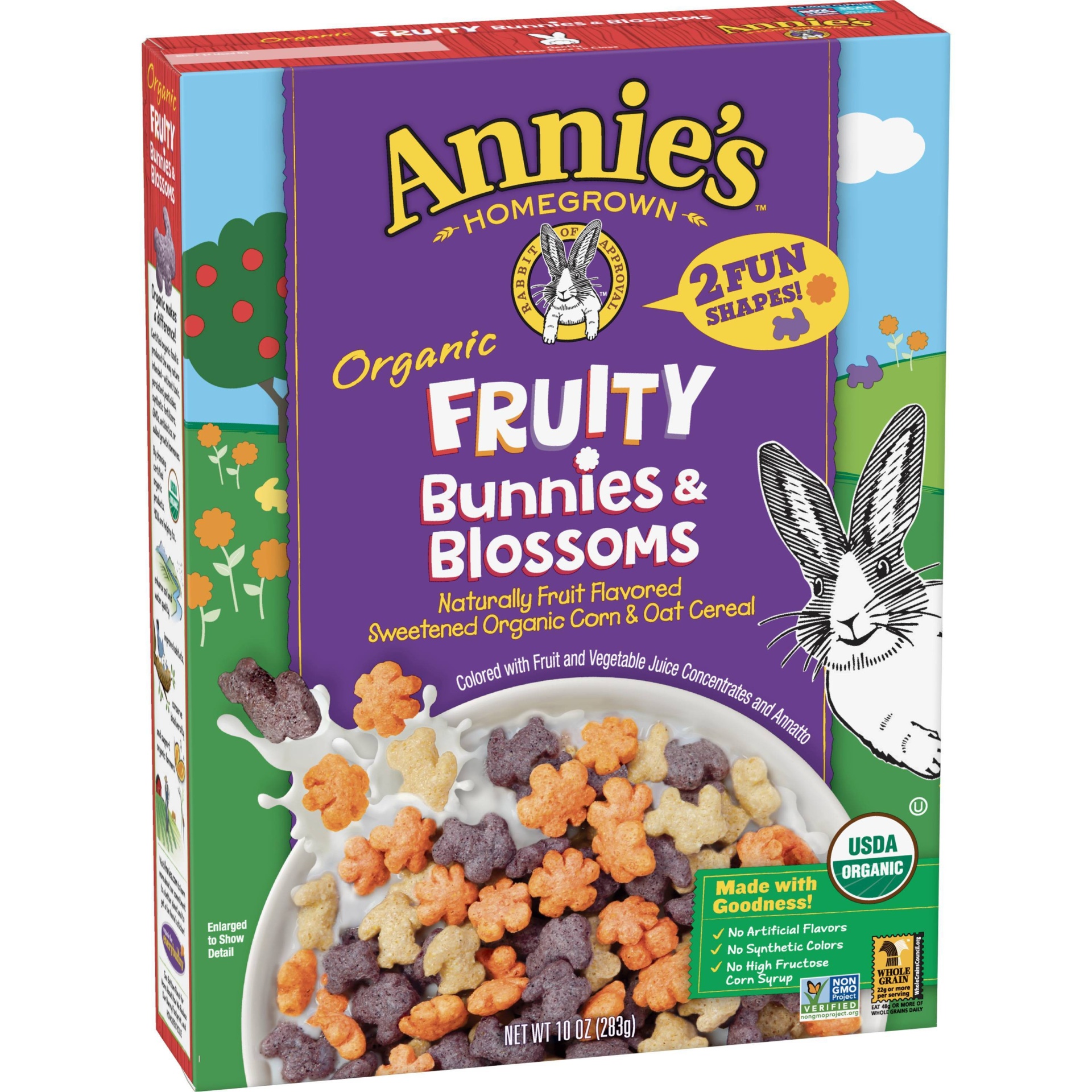 slide 1 of 1, Annie's Organic Fruity Bunnies & Blossoms Cereal, 10 oz