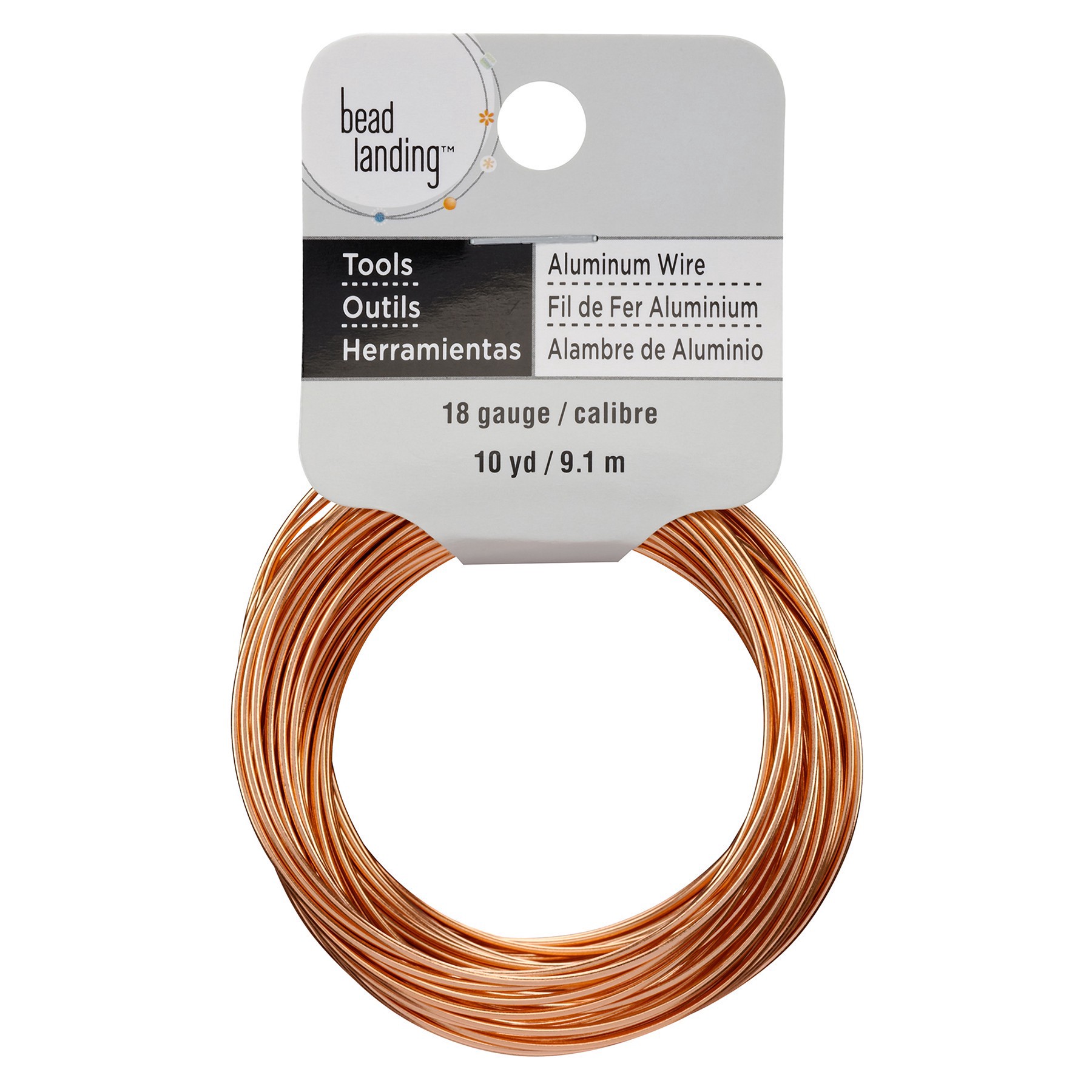 slide 2 of 3, Rose Gold 18-Gauge Aluminum Wire By Bead Landing, 10 yd