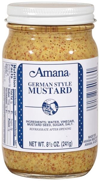 slide 1 of 1, Amana German Style Mustard, 8.5 oz