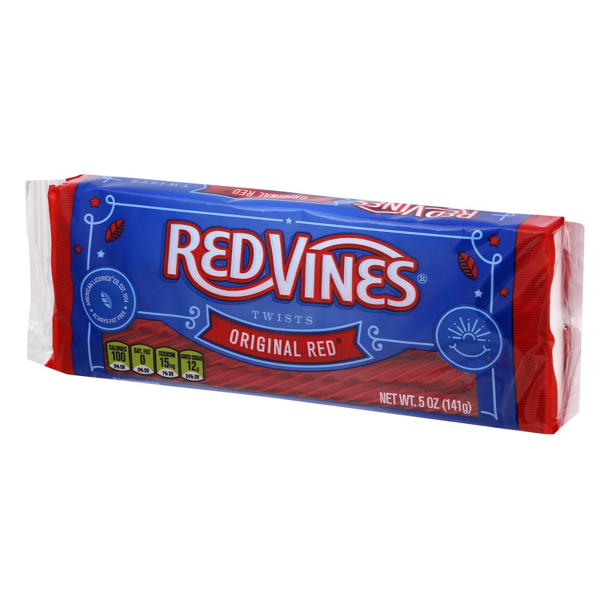 slide 1 of 9, Red Vines Twists Original Red Candy 5.0 oz, 5 oz