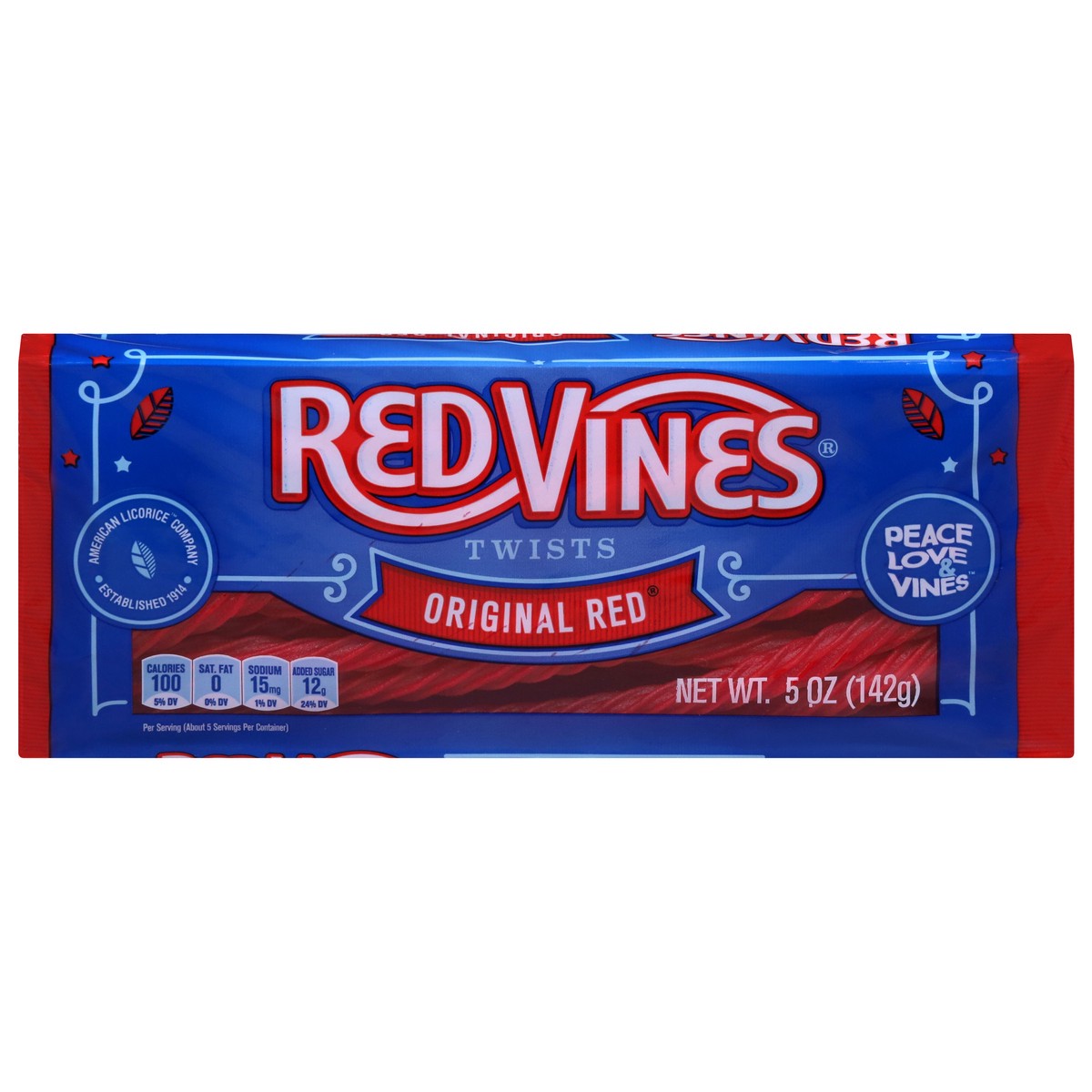 slide 1 of 4, Red Vines Twists Original Red Candy 5 oz, 5 oz