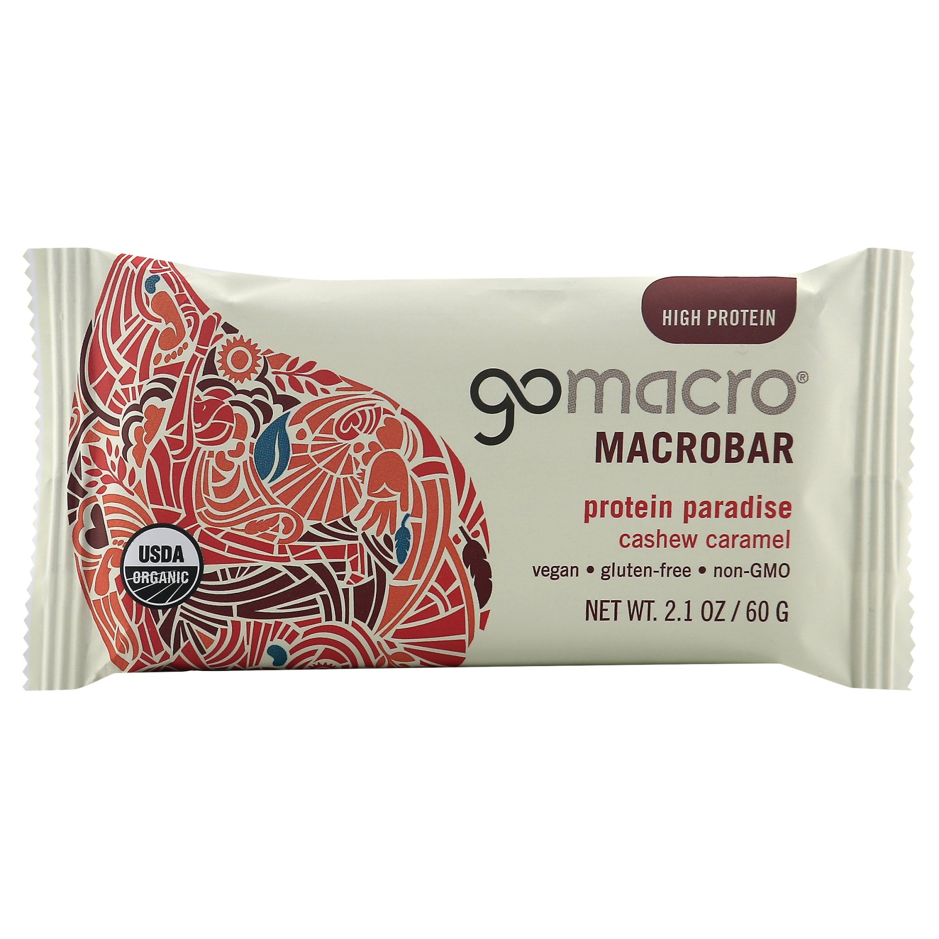 slide 1 of 7, Gomacro Apple & Walnuts Bars, 2.1 oz