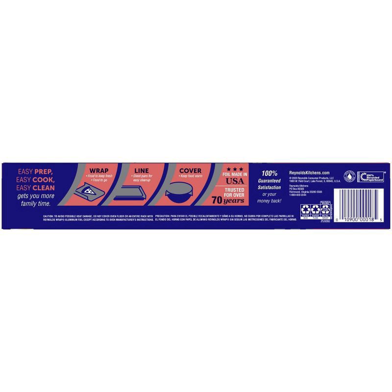 slide 7 of 7, Reynolds Wrap Standard Aluminum Foil - 200 sq ft, 200 sqft