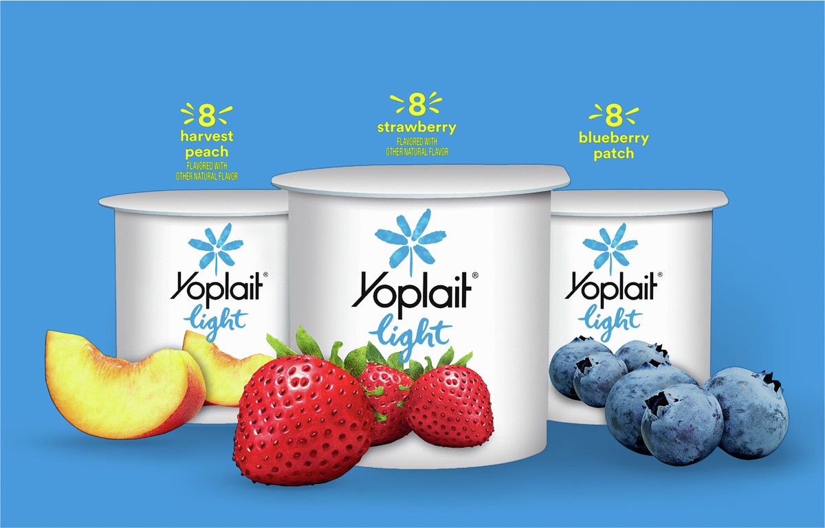 slide 4 of 9, Yoplait Light Fat Free Yogurt Pack, 24 Ct, 6 OZ Yogurt Cups, 24 ct