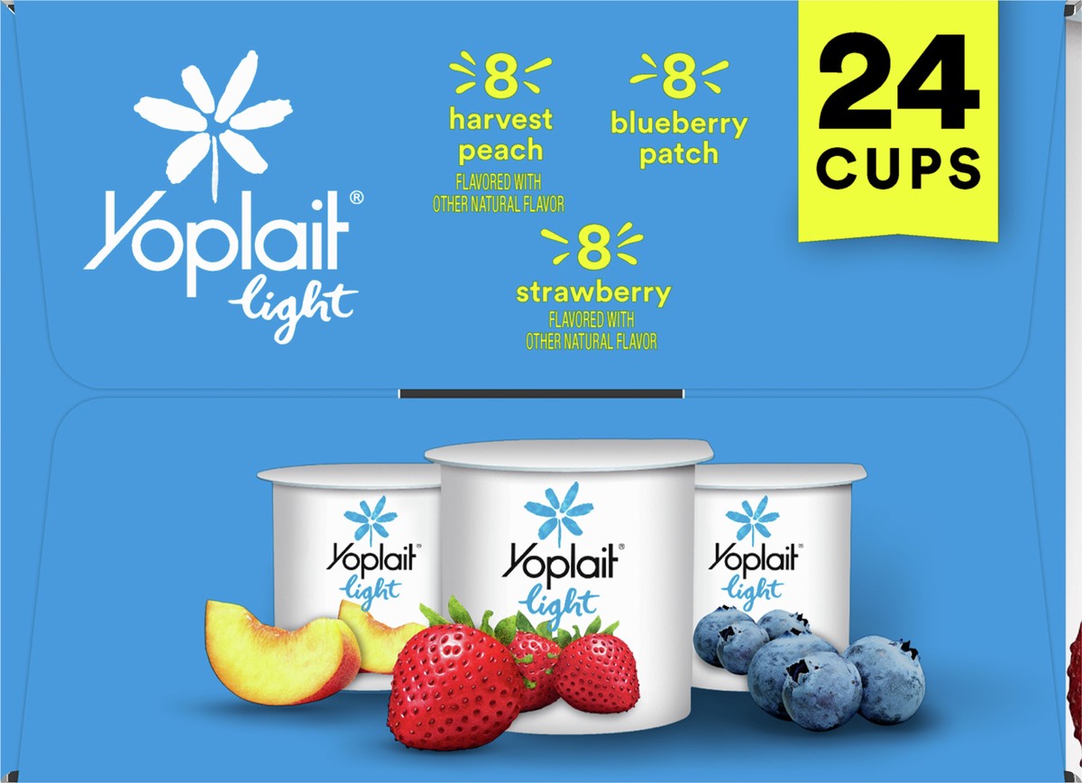 slide 6 of 9, Yoplait Light Fat Free Yogurt Pack, 24 Ct, 6 OZ Yogurt Cups, 24 ct