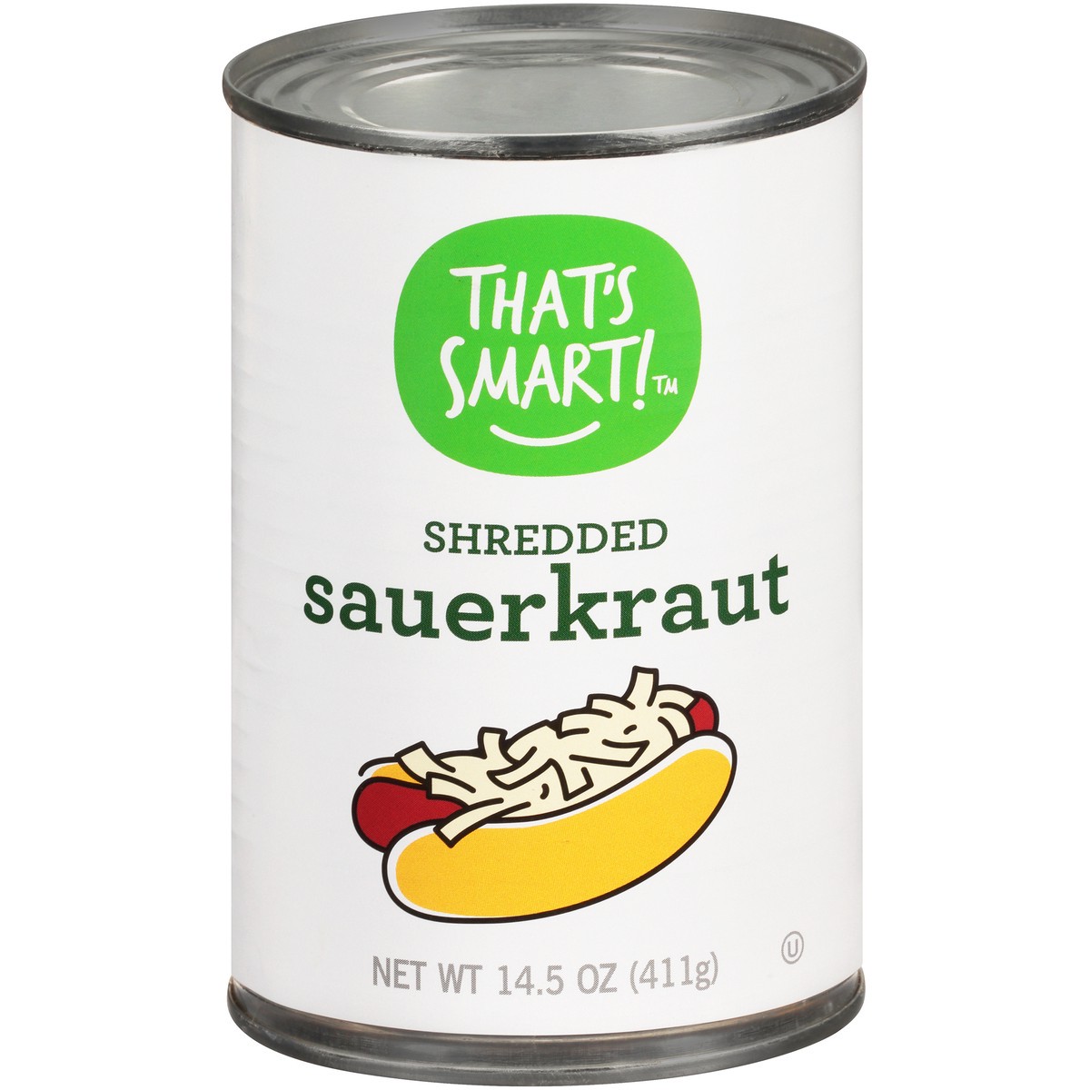 slide 1 of 9, That's Smart! Shredded Sauerkraut, 14.5 oz