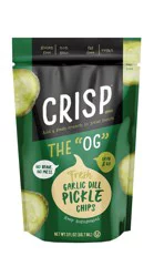 Crisp Garlic Dill Pickle Chips