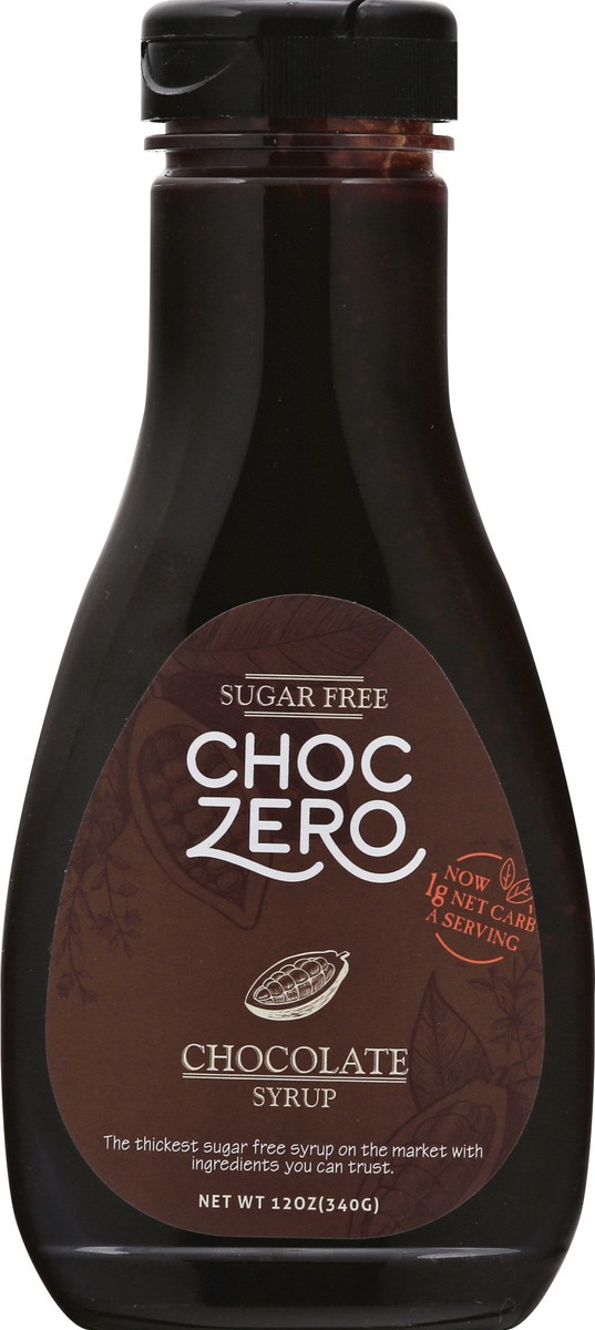 slide 5 of 13, ChocZero Sugar Free Chocolate Syrup - 12 oz, 12 oz