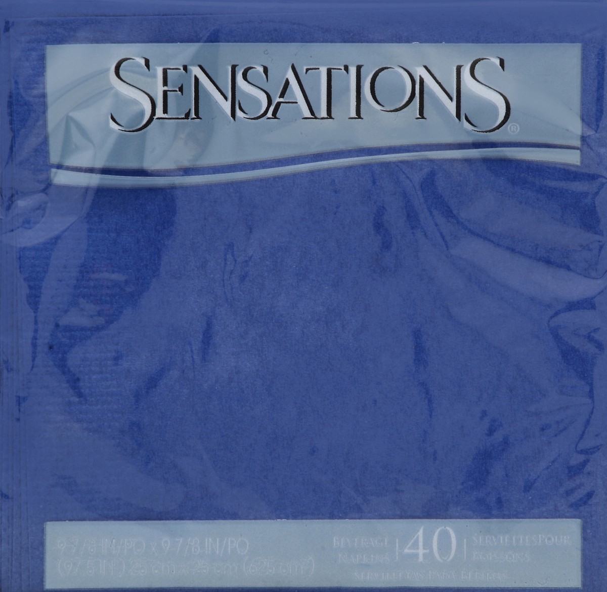 slide 1 of 4, Sensations Napkins 40 ea, 40 ct